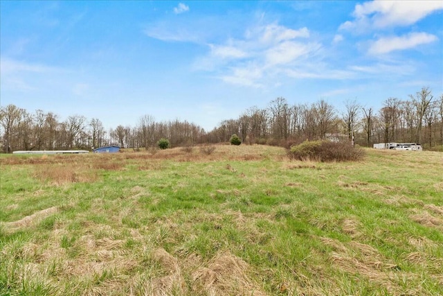 view of yard featuring a rural view