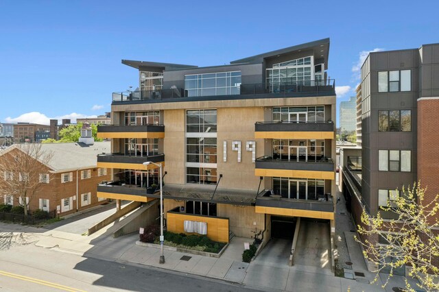 view of property with an attached garage