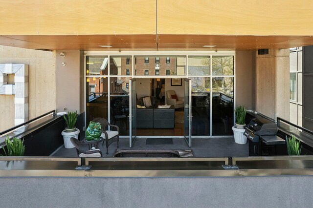view of exterior entry