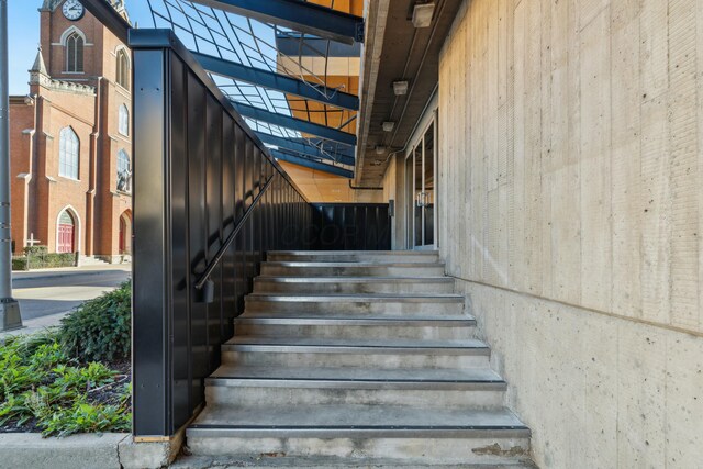 view of stairs