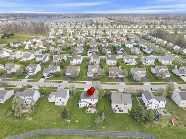 birds eye view of property featuring a residential view