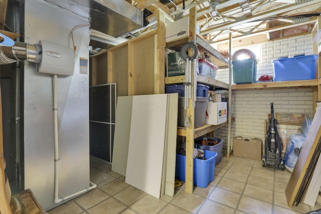 view of storage room