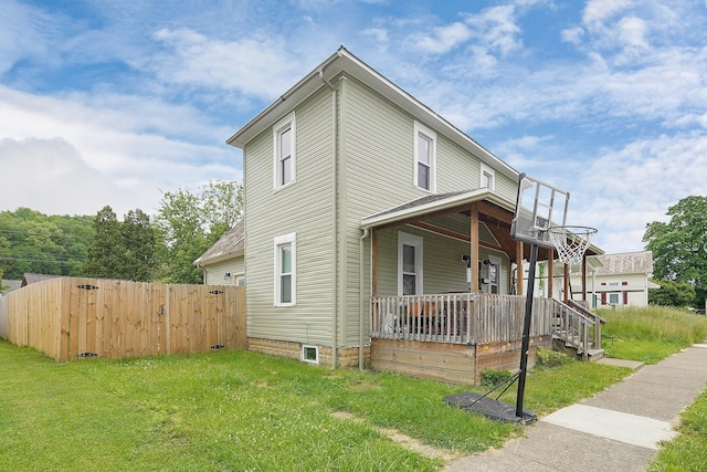 940 3rd St, Logan, OH 43138 - view of side of property featuring covered porch