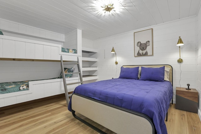 62579 Dunkle Creek Rd, Mcarthur, OH 45651 - bedroom with wood walls, wood ceiling, and wood finished floors