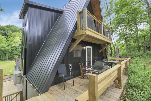 62579 Dunkle Creek Rd, Mcarthur, OH 45651 - view of wooden deck