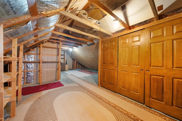 view of attic