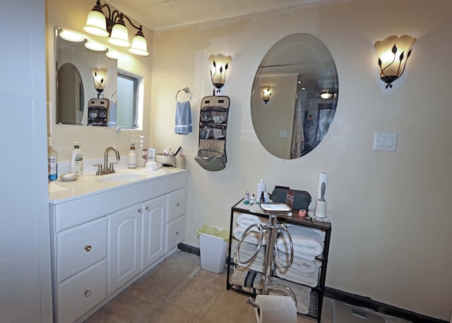 bathroom with vanity