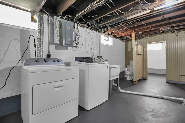 461 E N Broadway St, Columbus, OH 43214 - washroom with separate washer and dryer and electric panel