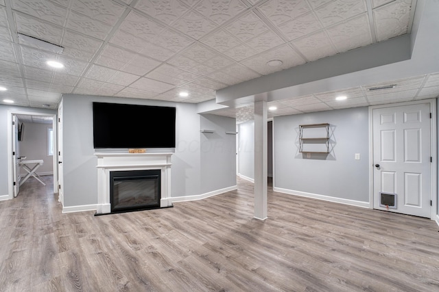 779 Millstone Ln, Mount Vernon, OH 43050 - finished basement featuring baseboards, wood finished floors, and recessed lighting