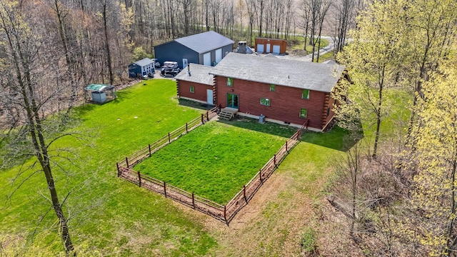 drone / aerial view