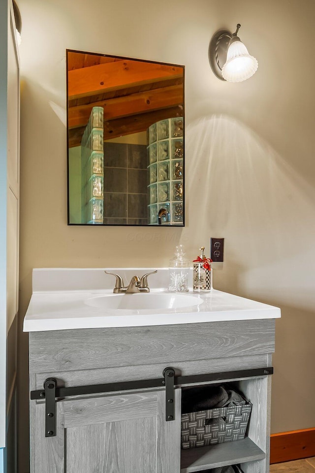 bathroom with vanity