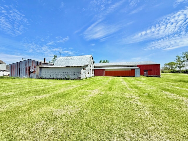 15825 State Route 207, Mount Sterling, OH 43143 - view of yard with a pole building and an outdoor structure