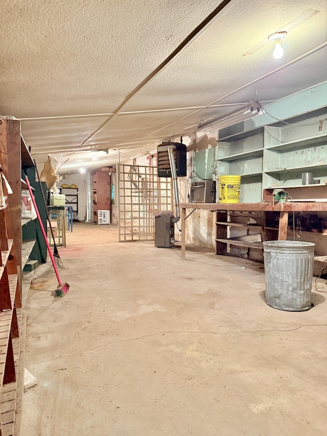 15825 State Route 207, Mount Sterling, OH 43143 - unfinished basement featuring a textured ceiling