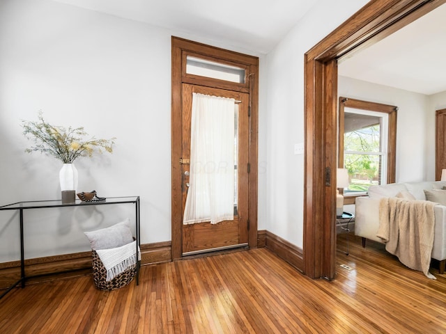 384 E 13th Ave, Columbus, OH 43201 - entryway featuring hardwood / wood-style flooring and baseboards