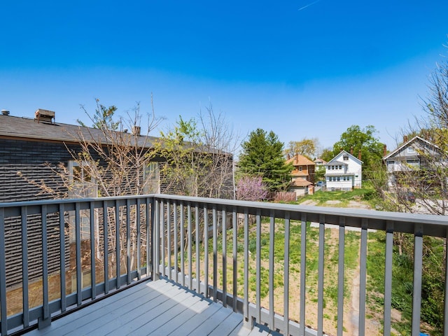 384 E 13th Ave, Columbus, OH 43201 - wooden terrace with a residential view