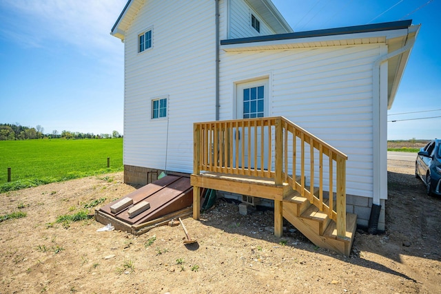 view of rear view of property