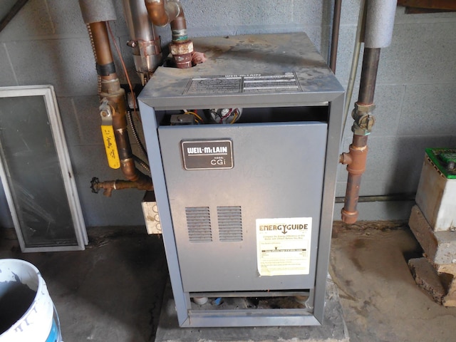 4228 State Route 229, Marengo, OH 43334 - utility room with heating unit