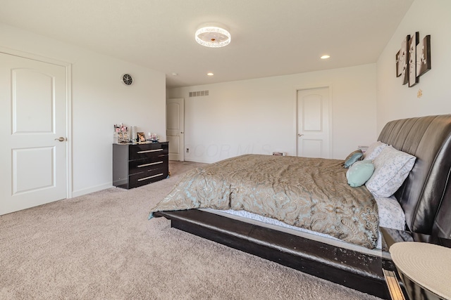 9295 Dewitt Dr, Plain City, OH 43064 - carpeted bedroom with recessed lighting, baseboards, and visible vents