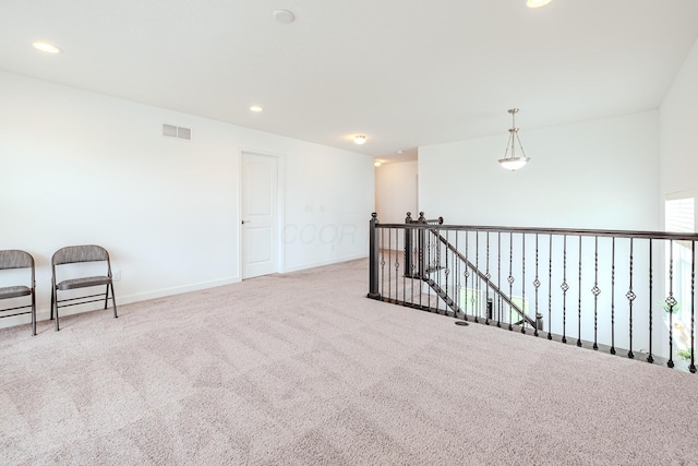 9295 Dewitt Dr, Plain City, OH 43064 - empty room featuring carpet floors, recessed lighting, baseboards, and visible vents