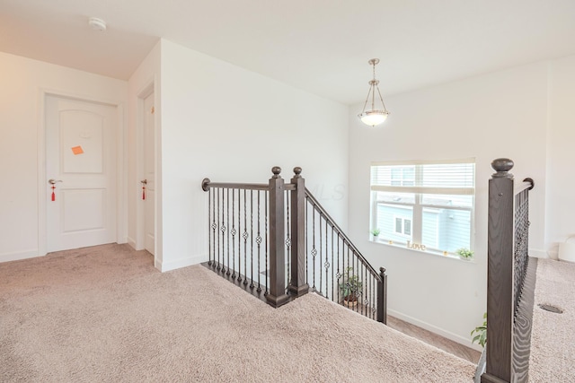 9295 Dewitt Dr, Plain City, OH 43064 - stairs featuring baseboards and carpet flooring