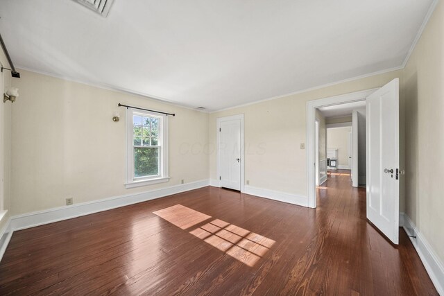 1812 Newark Granville Rd, Granville, OH 43023 - unfurnished room featuring hardwood / wood-style flooring, baseboards, and crown molding