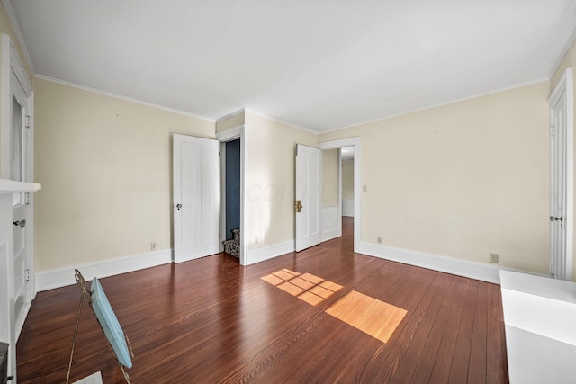 1812 Newark Granville Rd, Granville, OH 43023 - unfurnished bedroom featuring wood finished floors, ornamental molding, and baseboards