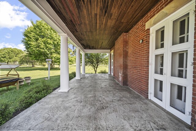 1812 Newark Granville Rd, Granville, OH 43023 - view of patio with covered porch