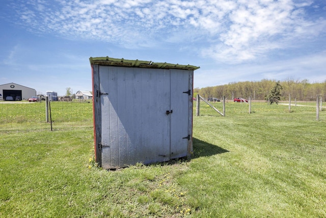 view of shed