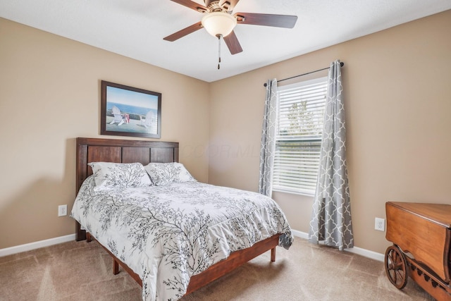 2128 Clay Stone Pl, Reynoldsburg, OH 43068 - bedroom featuring ceiling fan, baseboards, and carpet floors