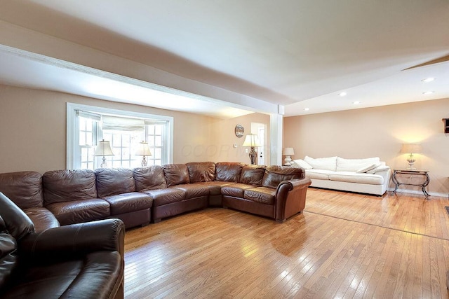 8028 Concord Rd, Johnstown, OH 43031 - living area featuring light wood-type flooring and recessed lighting