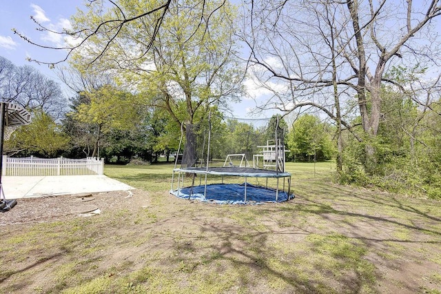 8028 Concord Rd, Johnstown, OH 43031 - view of yard featuring a trampoline