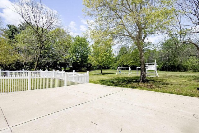 8028 Concord Rd, Johnstown, OH 43031 - view of patio / terrace with a sport area and fence