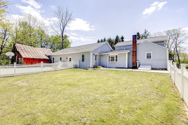 8028 Concord Rd, Johnstown, OH 43031 - rear view of property with a chimney