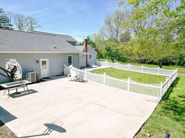 8028 Concord Rd, Johnstown, OH 43031 - view of patio / terrace featuring central AC unit