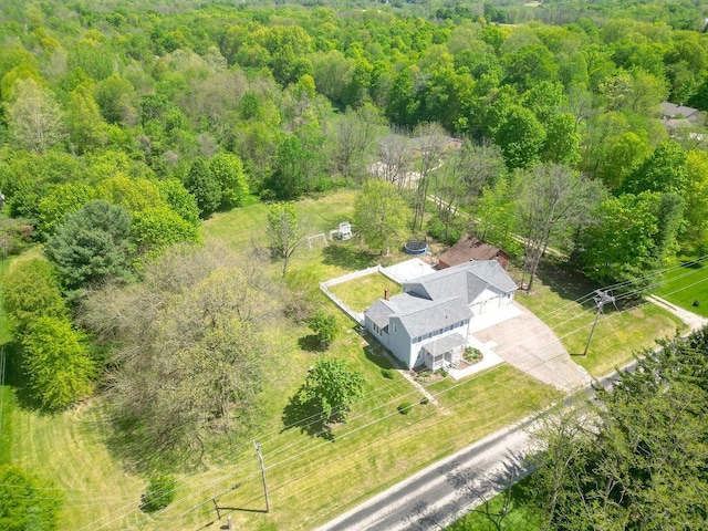 8028 Concord Rd, Johnstown, OH 43031 - view from above of property with a heavily wooded area