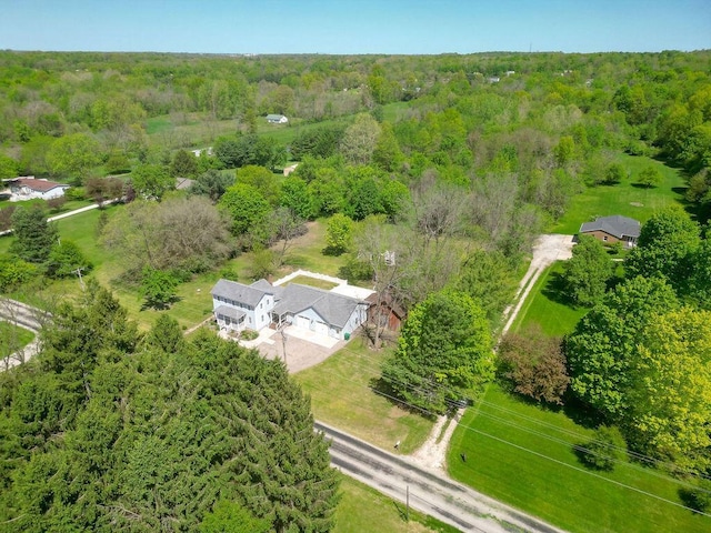 8028 Concord Rd, Johnstown, OH 43031 - aerial view of property and surrounding area featuring a forest