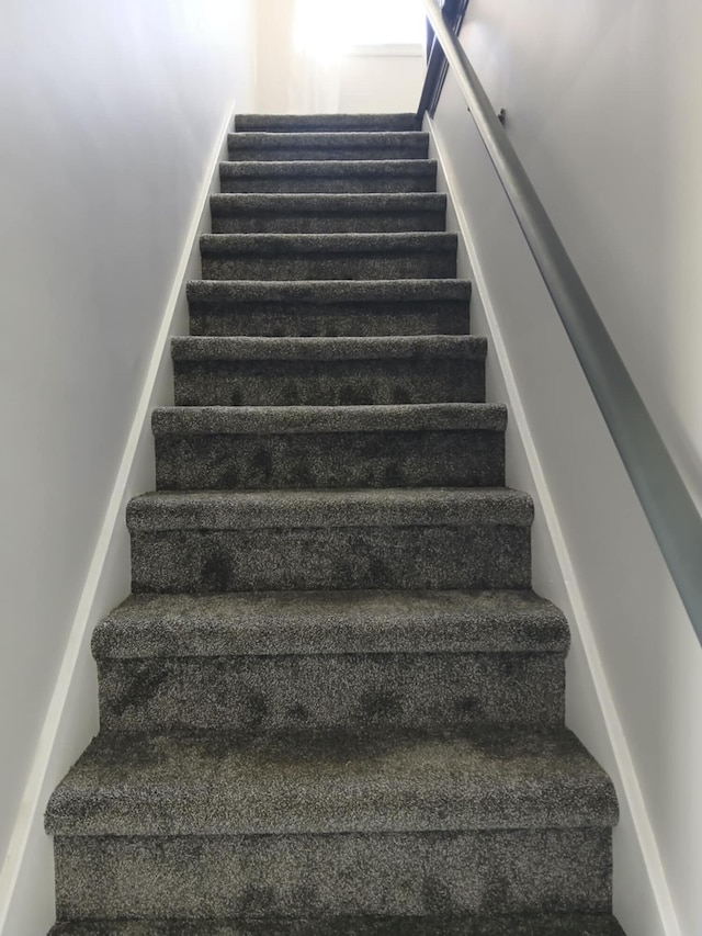 view of stairway
