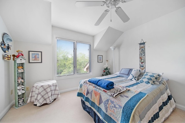 6180 Storm Haven Ct, Lewis Center, OH 43035 - bedroom featuring baseboards, carpet flooring, and ceiling fan
