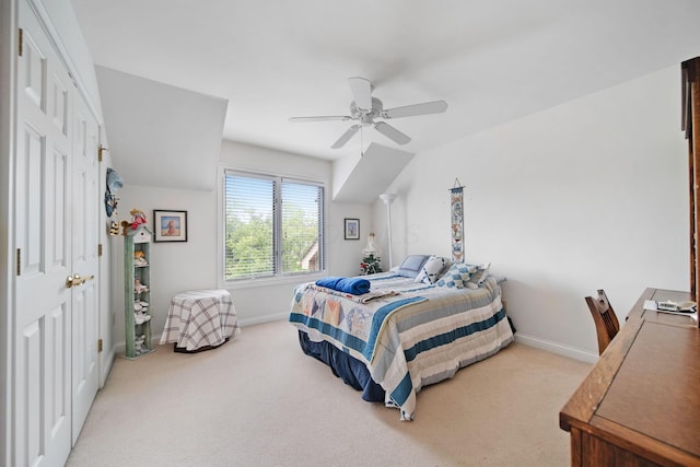 6180 Storm Haven Ct, Lewis Center, OH 43035 - carpeted bedroom featuring baseboards and ceiling fan