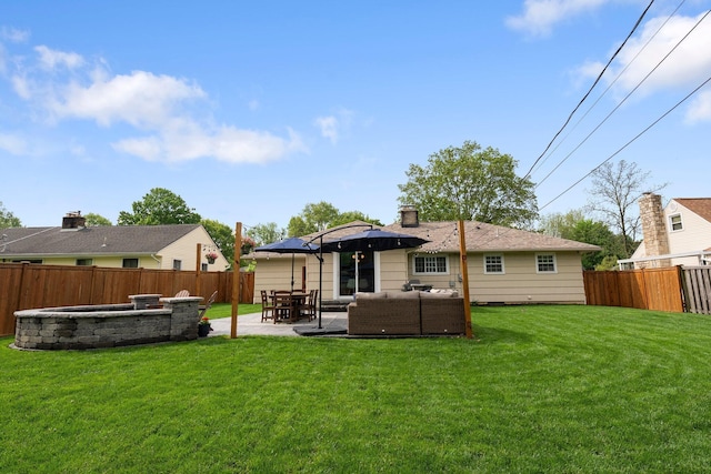 back of house featuring a patio