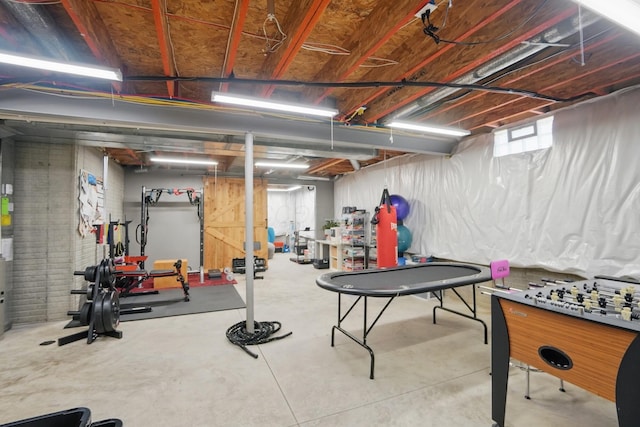 view of basement