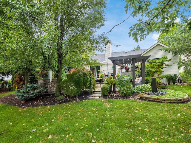 view of yard featuring a patio area