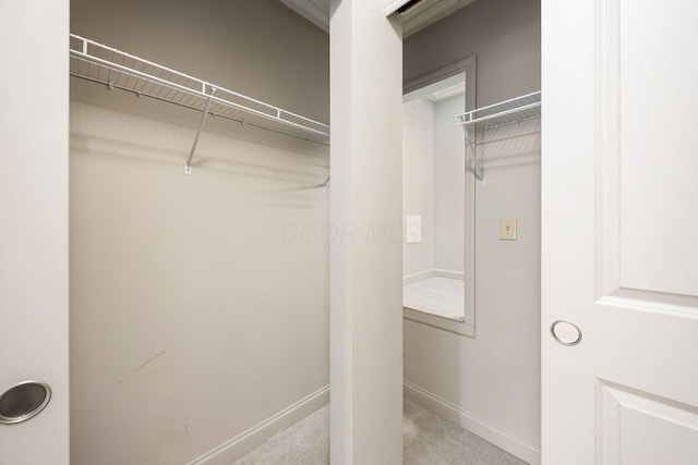 view of closet