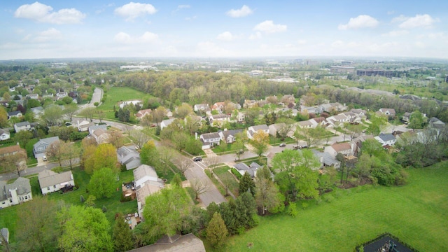 aerial view featuring a residential view