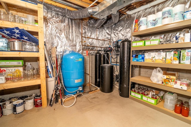view of storage area