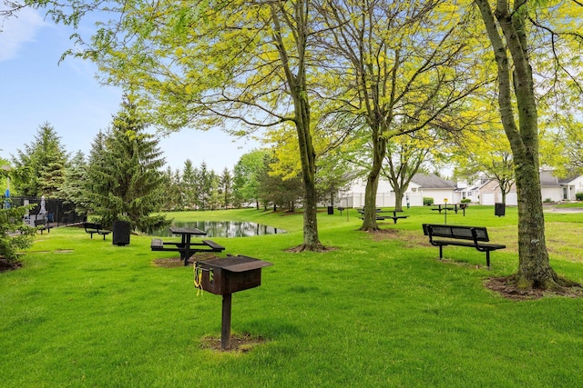 6709 Axtel Dr Unit 5A, Canal Winchester, OH 43110 - surrounding community featuring a yard and a water view