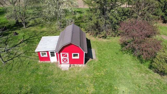 view of shed