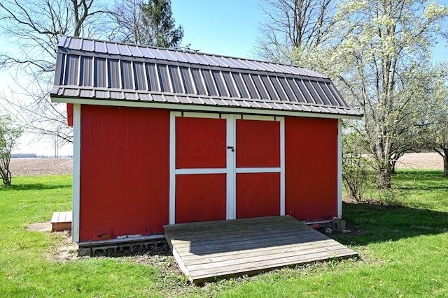 view of shed