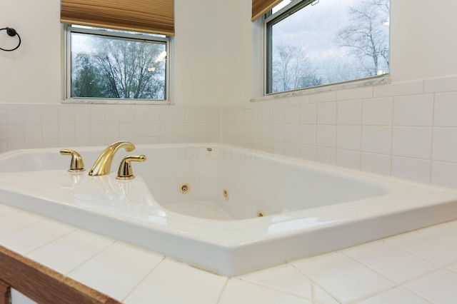 1616 Saddlebrook Dr, Heath, OH 43056 - full bathroom featuring a healthy amount of sunlight and a jetted tub