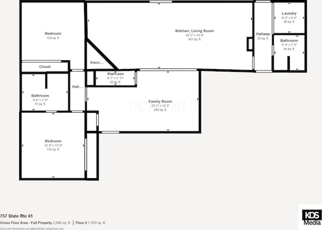 757 State Rte 61, Sunbury, OH 43074 - floor plan